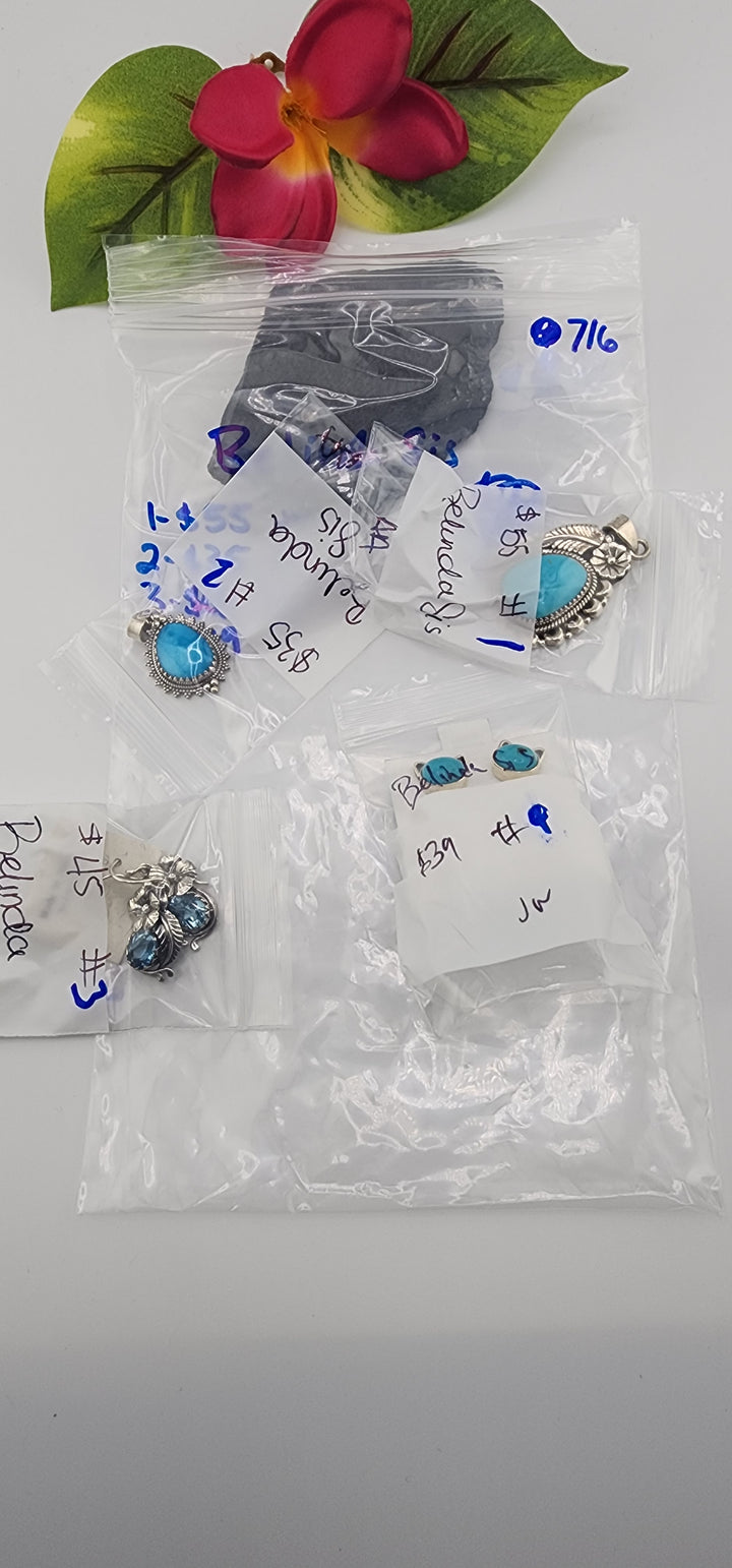 RESERVED FOR:  Belinda Sis- 7/6/2025 tiktok Reservation Live Show -4 Sterling Silver Items