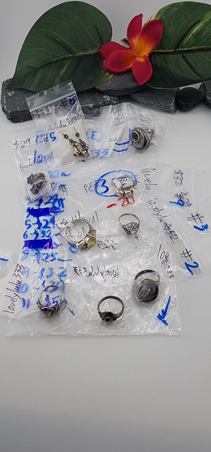 PM SHOW 48HR - RESERVED FOR: lovelylulu333 - 11/12/2025 tiktok Live Show - 9 Sterling Silver Items