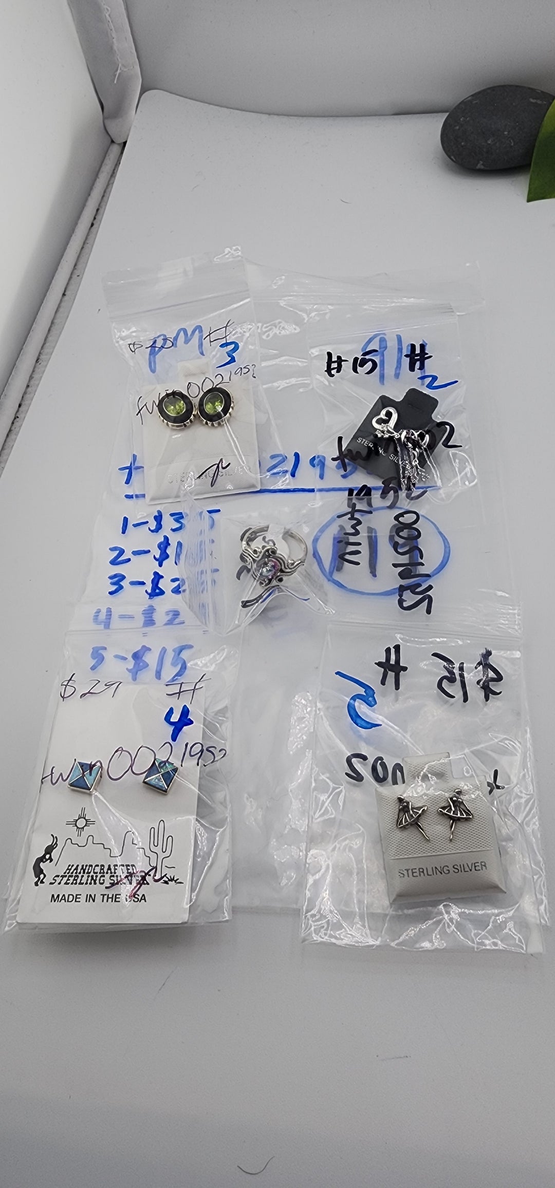 PM SHOW 48HR - RESERVED FOR: twin0021952 - 9/04/2025 FL tiktok Live Show - 5 Sterling Silver Items