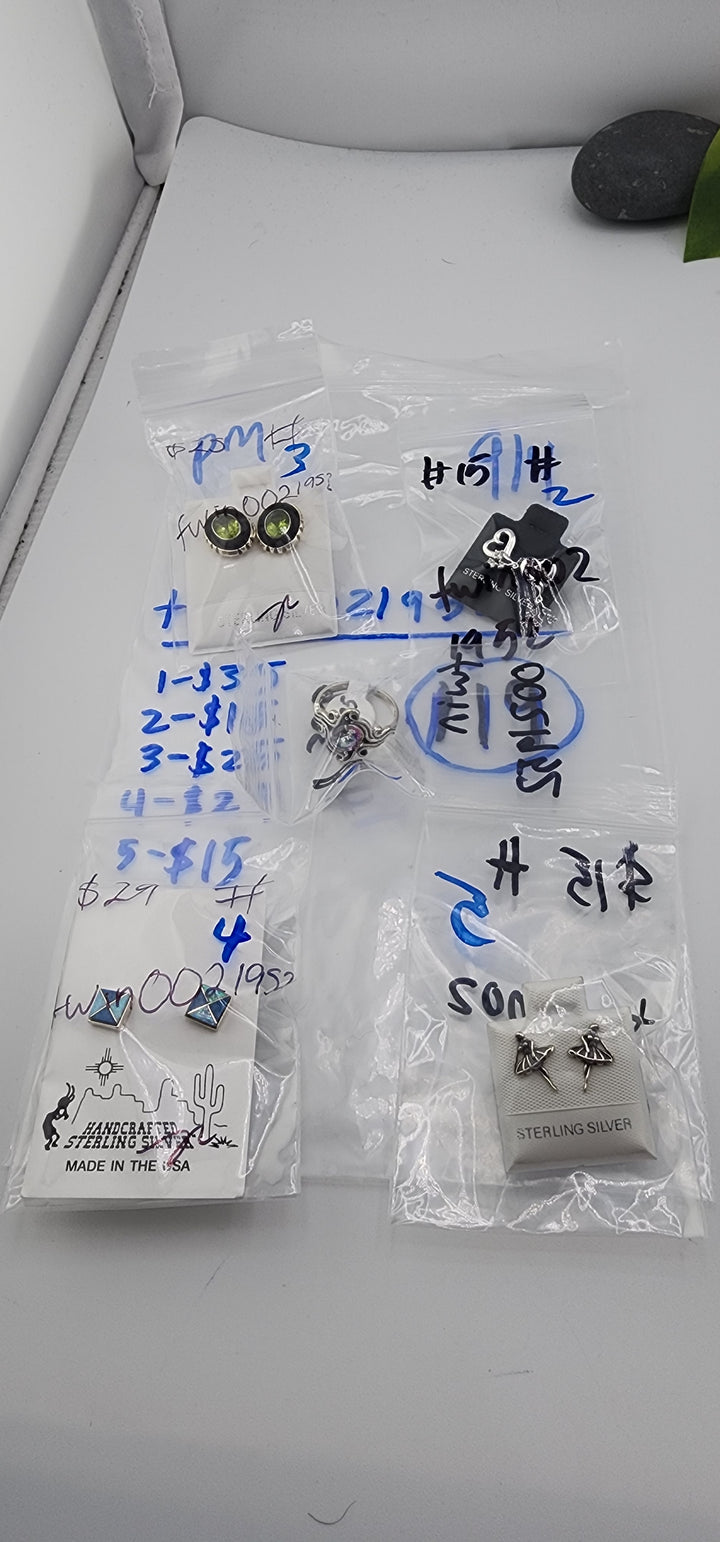 PM SHOW 48HR - RESERVED FOR: twin0021952 - 9/04/2025 FL tiktok Live Show - 5 Sterling Silver Items