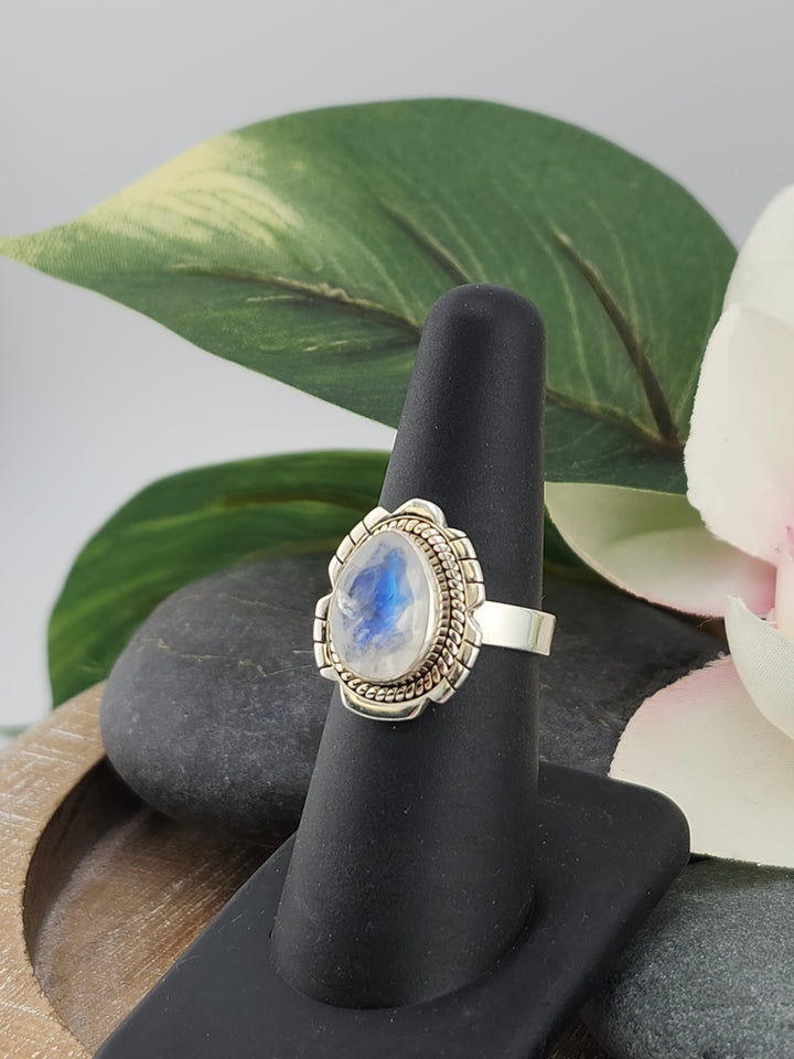 Cut Moonstone Ring Size 7