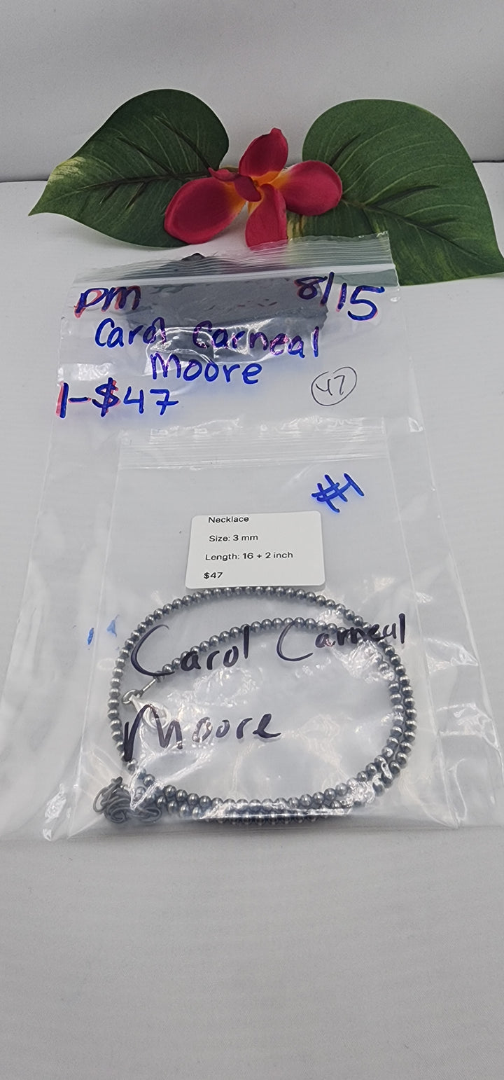 PM SHOW 48HR - RESERVED FOR:  Carol Carneal Moore- 8/15/2025 FL tiktok Live Show -1  Sterling Silver Items