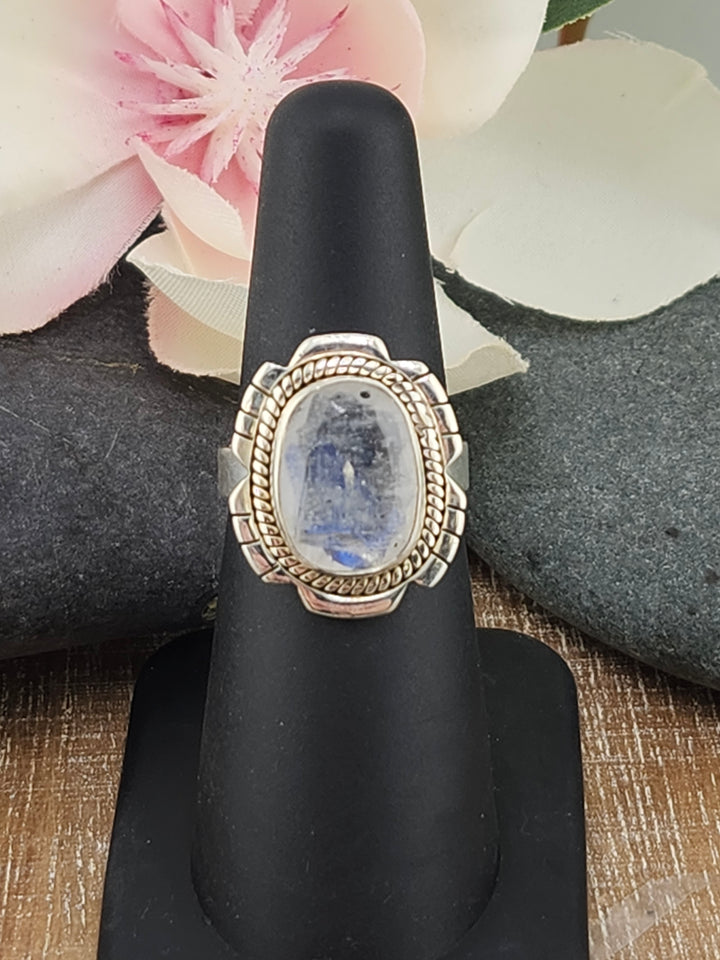 Cut Moonstone Ring Size 6