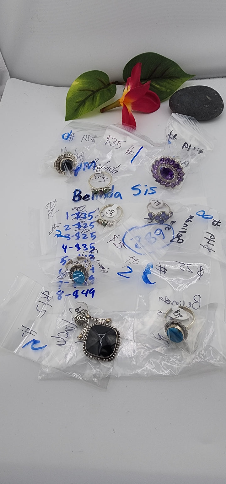 PM SHOW 48HR - RESERVED FOR: Belinda sis - 10/9/2025 FL tiktok Live Show - 8 Sterling Silver Items