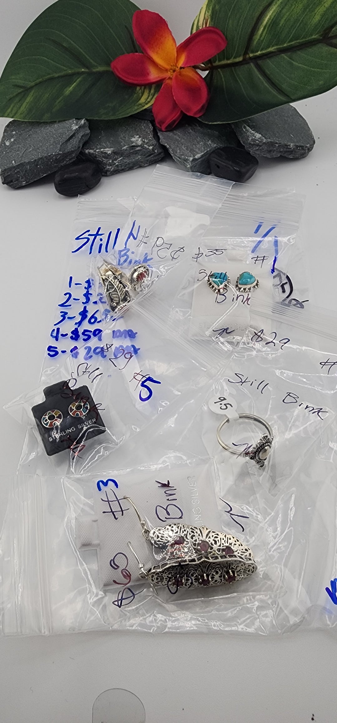 RESERVED FOR: Still Bink - 7/1/2025 tiktok Reservation Live Show - 5 Sterling Silver Items