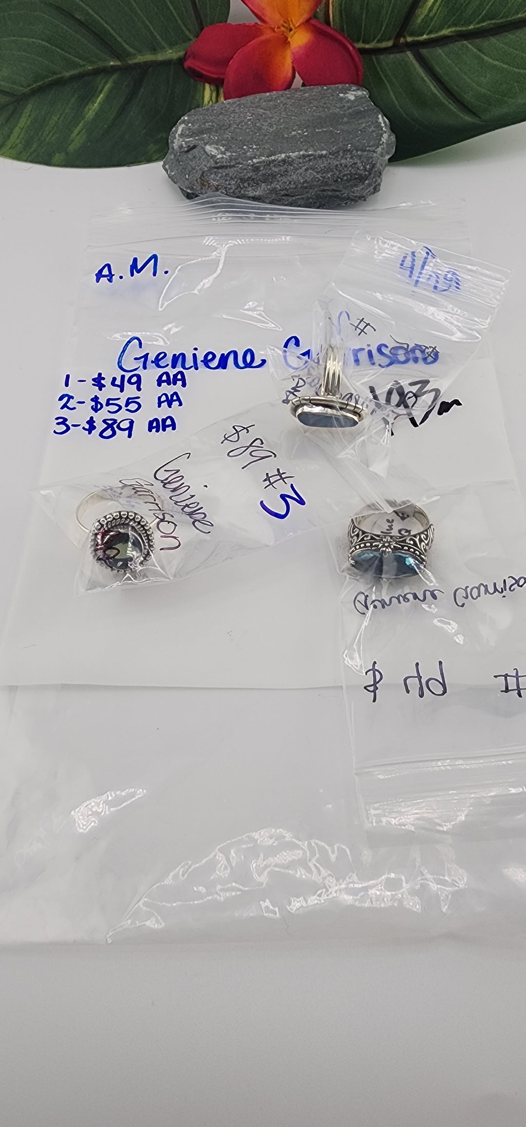 RESERVED FOR: Geniene Garrison - 4/29/2025 tiktok A.M Live Show - 3 Sterling Silver Items