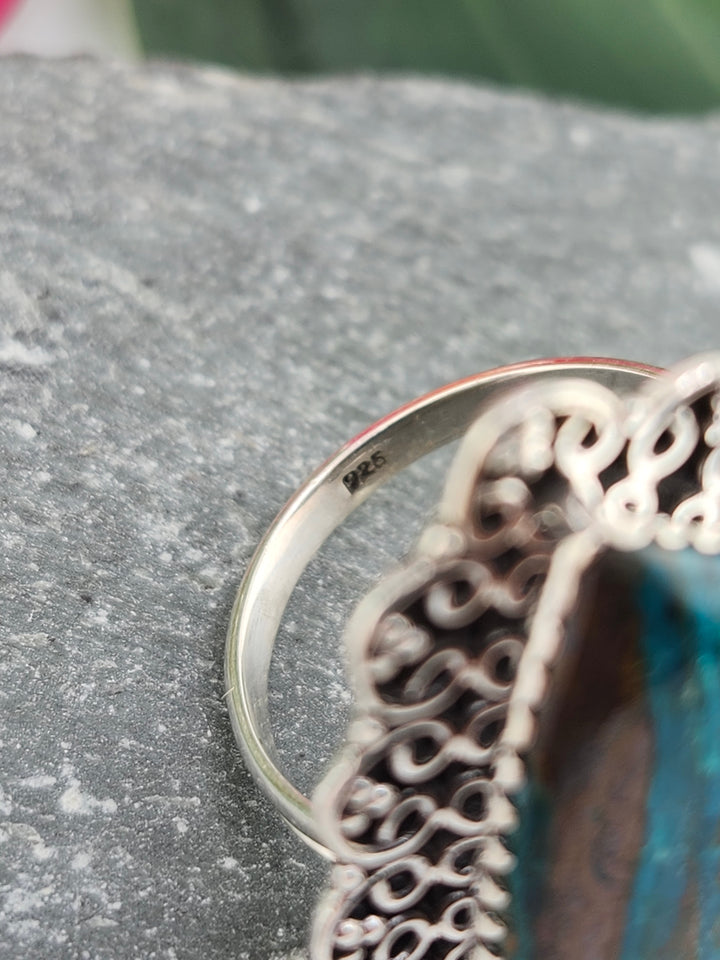 Opalized Wood Ring Size 11.25