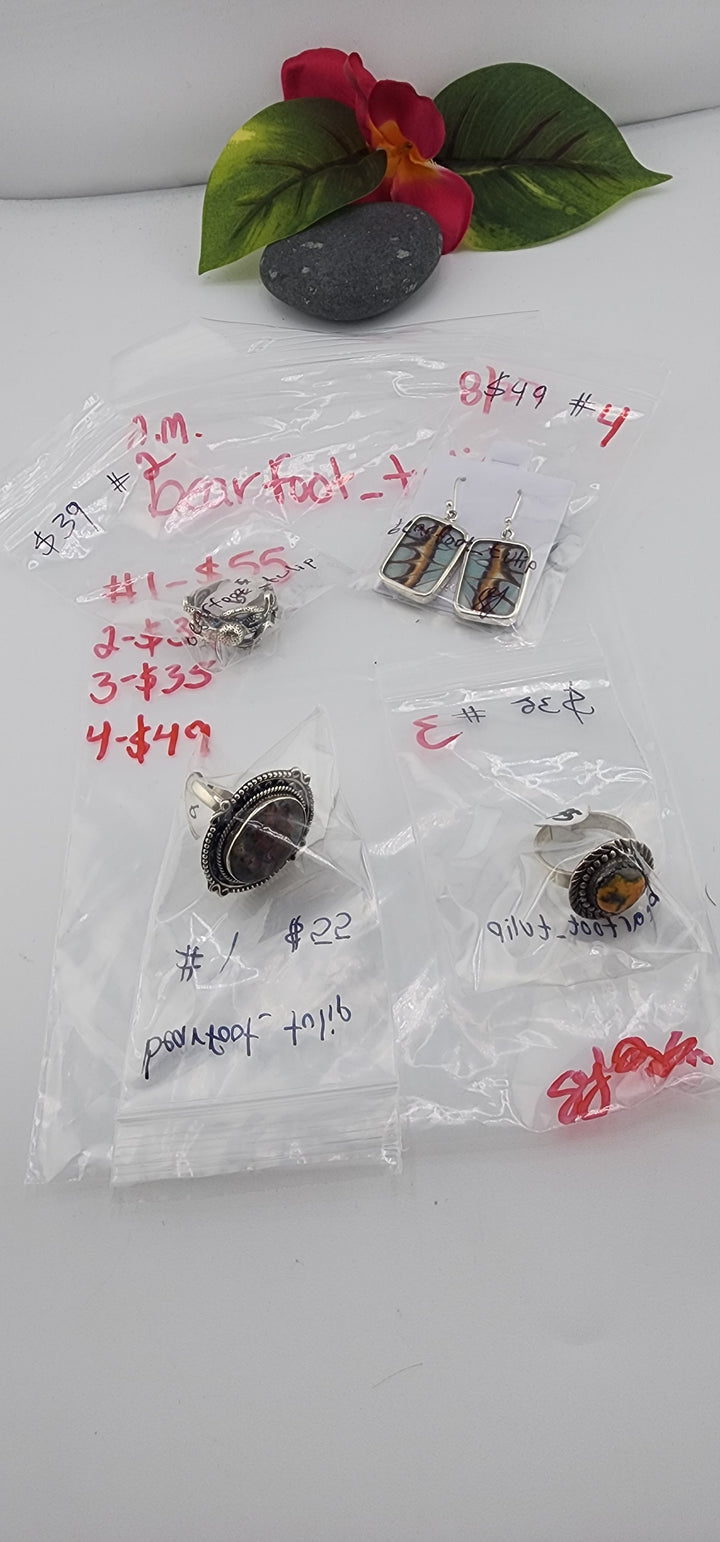 AM SHOW 48HR - RESERVED FOR: bearfoot_tulip - 8/27/2025 FL tiktok Live Show - 4 Sterling Silver Items