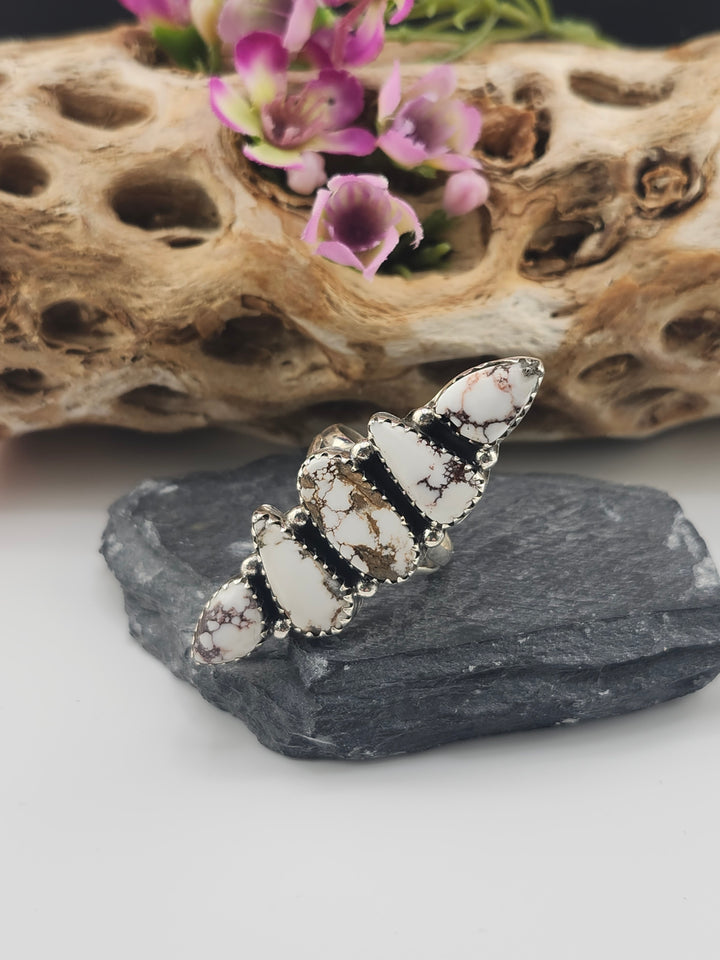 Wild Horse Jasper Dainty Ring