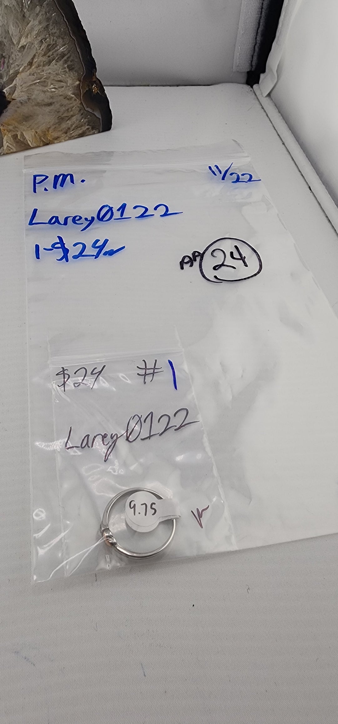 PM SHOW 48HR - RESERVED FOR: Larey0122 - 11/22/2025 tiktok Live Show - 1 Sterling Silver Items