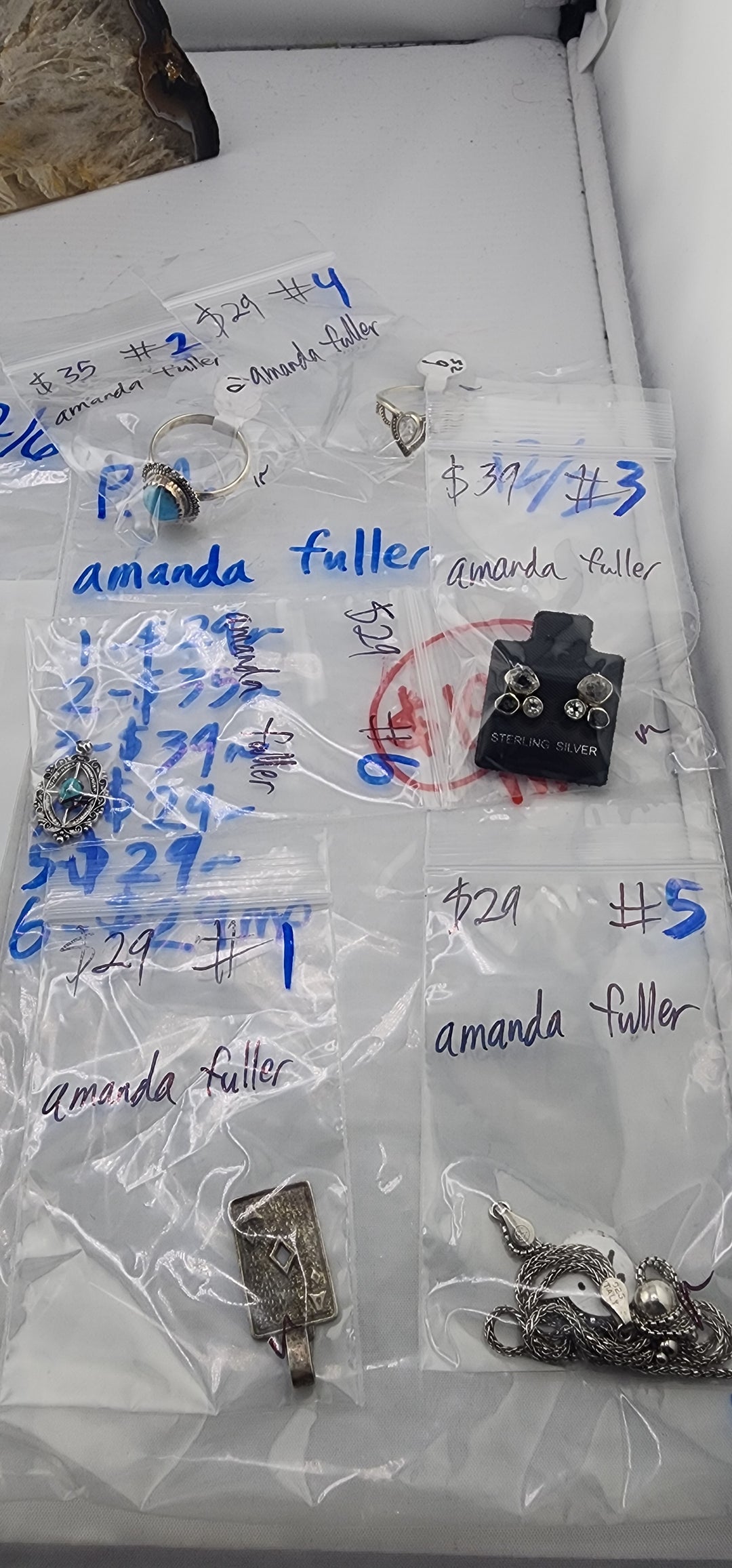 PM SHOW 48HR - RESERVED FOR: amanda fuller - 12/2/2025 tiktok Live Show - 6 Sterling Silver Items