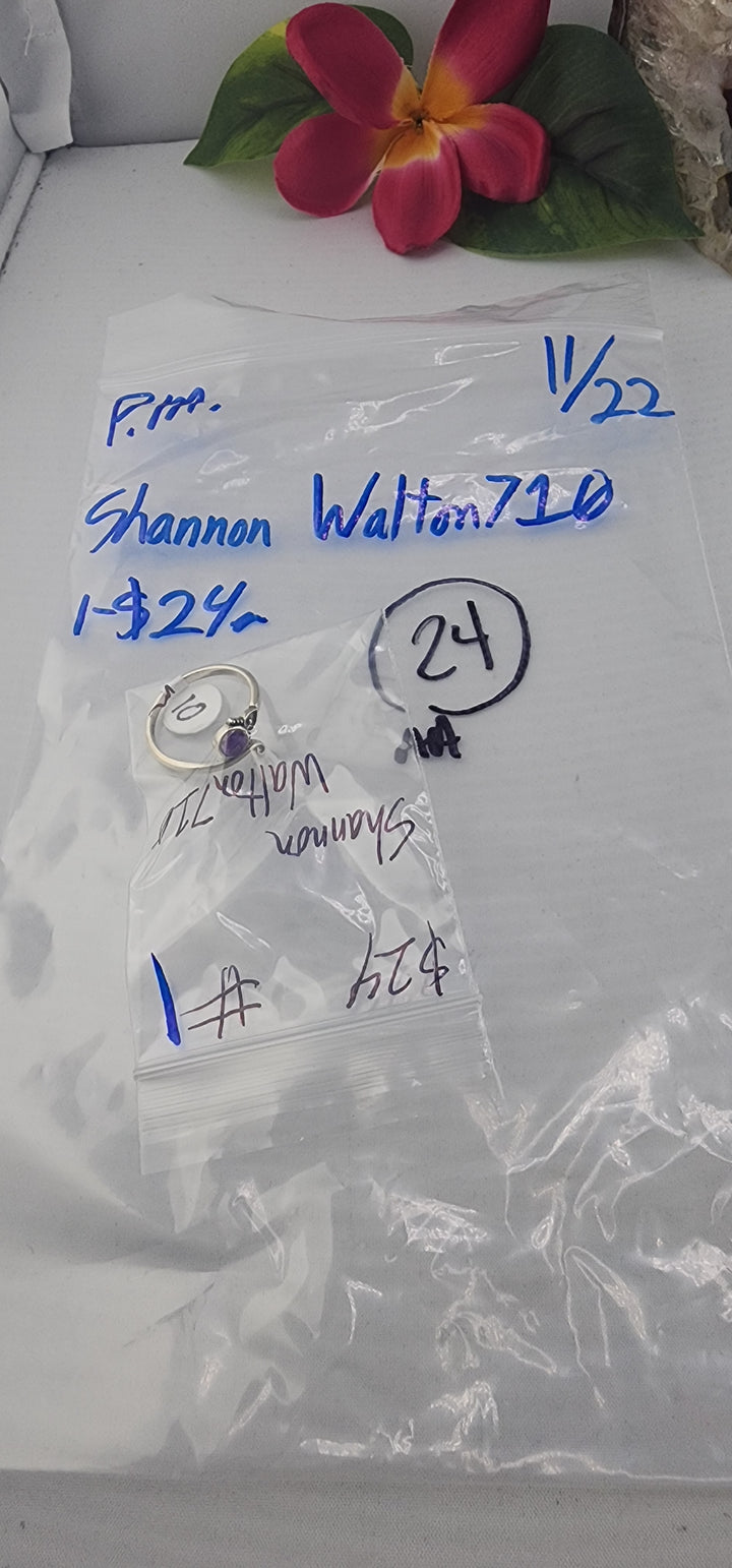 PM SHOW 48HR - RESERVED FOR: Shannon Walton710 - 11/22/2025 tiktok Live Show - 1 Sterling Silver Items