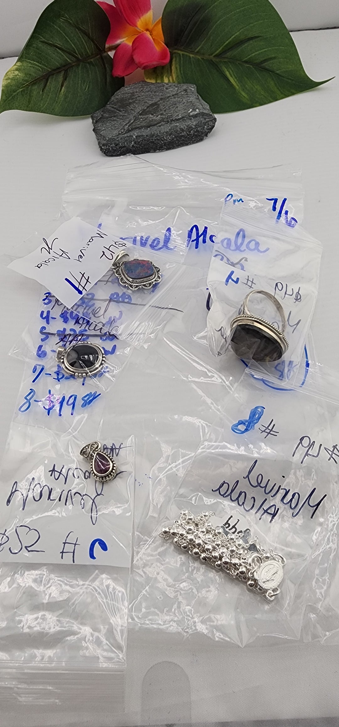 RESERVED FOR: Marivel Alcala - 7/6/2025 tiktok Reservation Live Show - 5 Sterling Silver Items