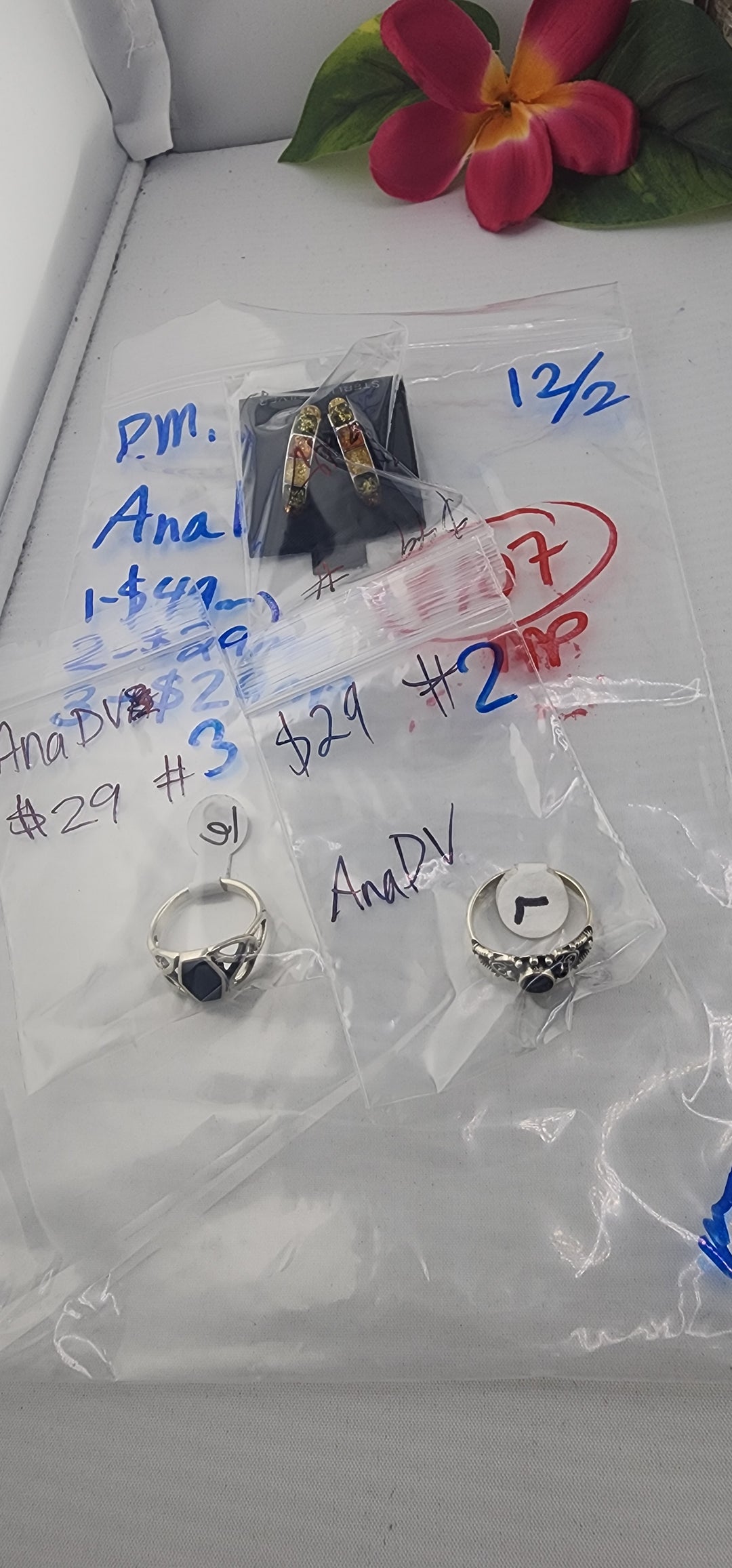 PM SHOW 48HR - RESERVED FOR: AnaDV - 12/2/2025 tiktok Live Show - 3 Sterling Silver Items