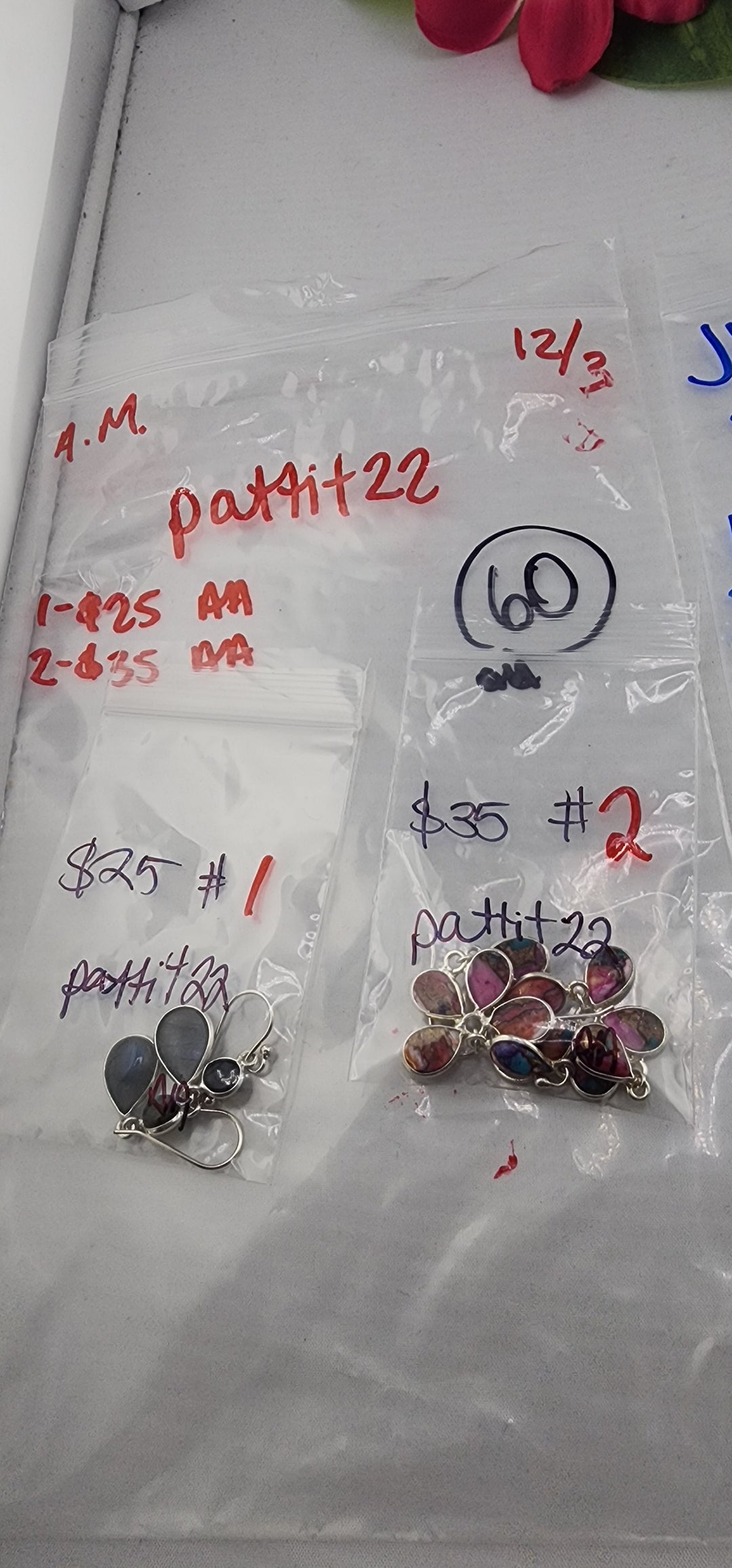 AM SHOW 48HR RESERVED FOR: pattit22 - 12/3/2025 FL tiktok Live Show - 2 Sterling Silver Items