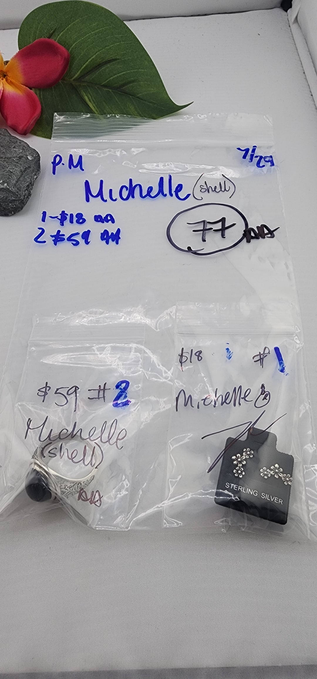 PM SHOW 48HR - RESERVED FOR: Michelle 🐚- 7/29/2025 FL tiktok Live Show - 2 Sterling Silver Items