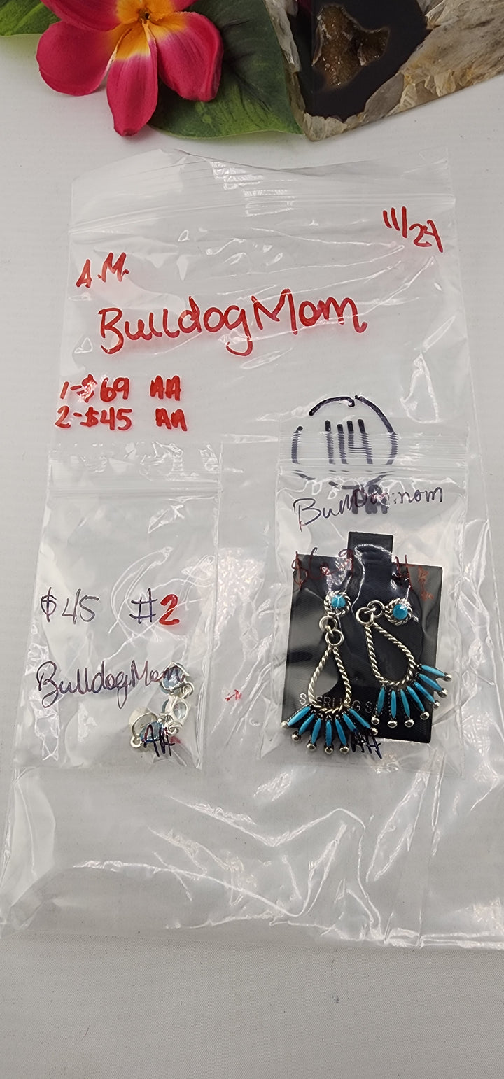 AM SHOW 48HR RESERVED FOR: BulldogMom - 11/24/2025 FL tiktok Live Show - 2 Sterling Silver Items