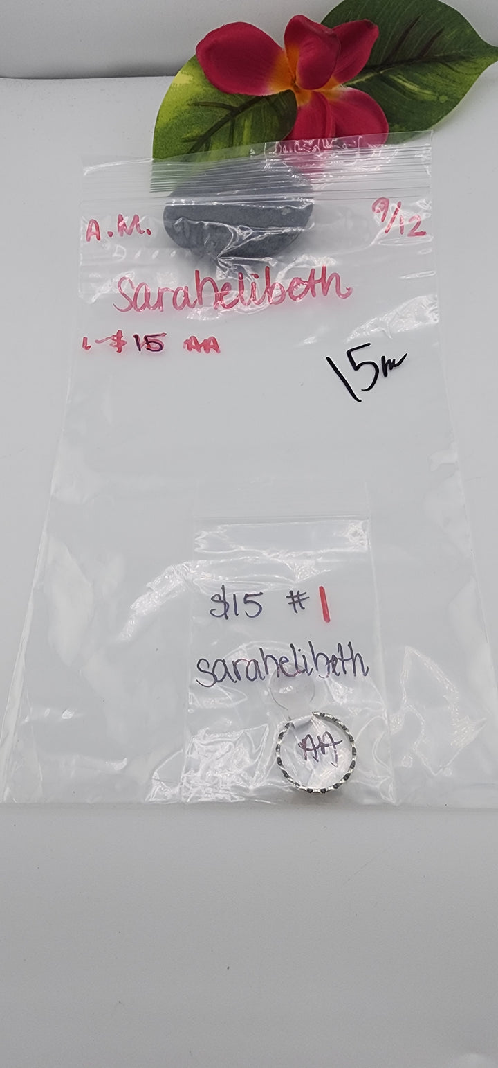 AM SHOW 48HR - RESERVED FOR: sarahelibeth - 9/12/2025 FL tiktok Live Show - 1 Sterling Silver Items