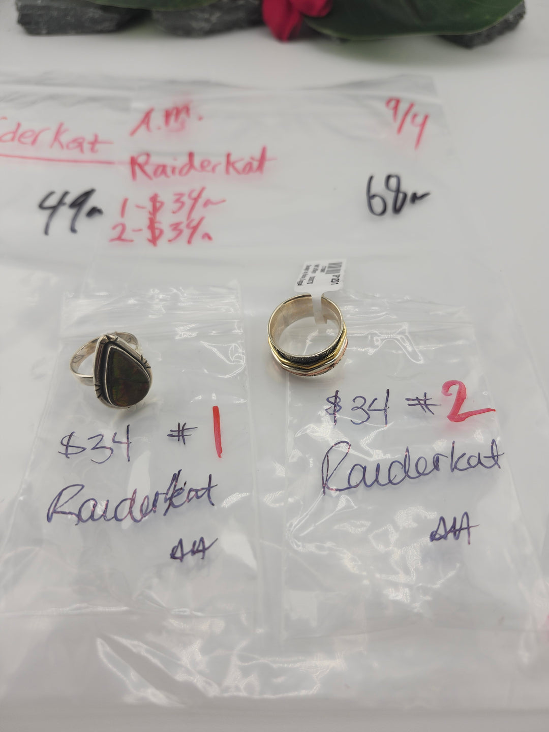 AM SHOW 48HR - RESERVED FOR: Raiderkat- 9/4/2025 FL tiktok Live Show - 2 Sterling Silver Items