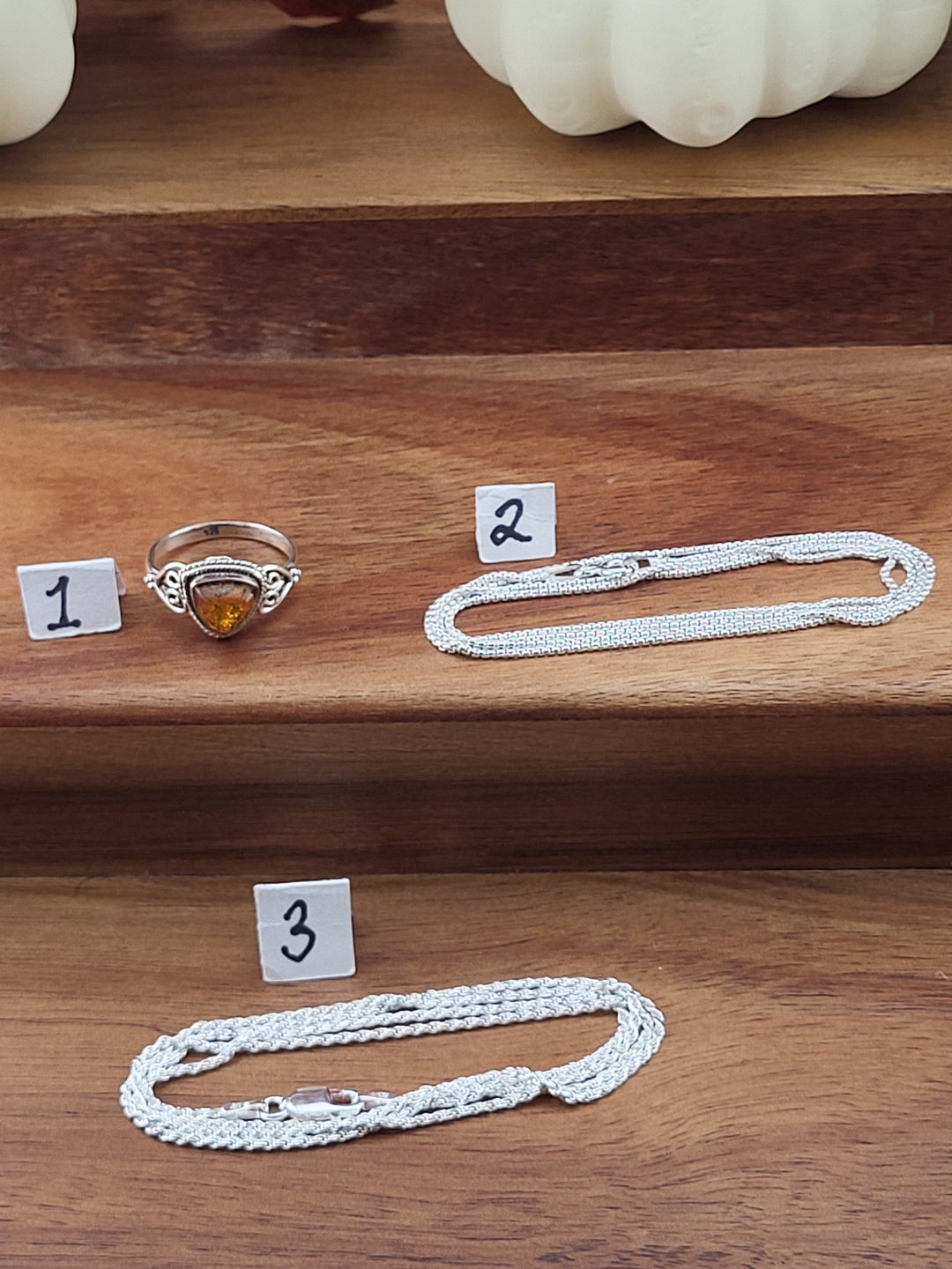 RESERVED FOR: Gina Workman929 - 10/02/2024 - 3 Sterling Silver Items
