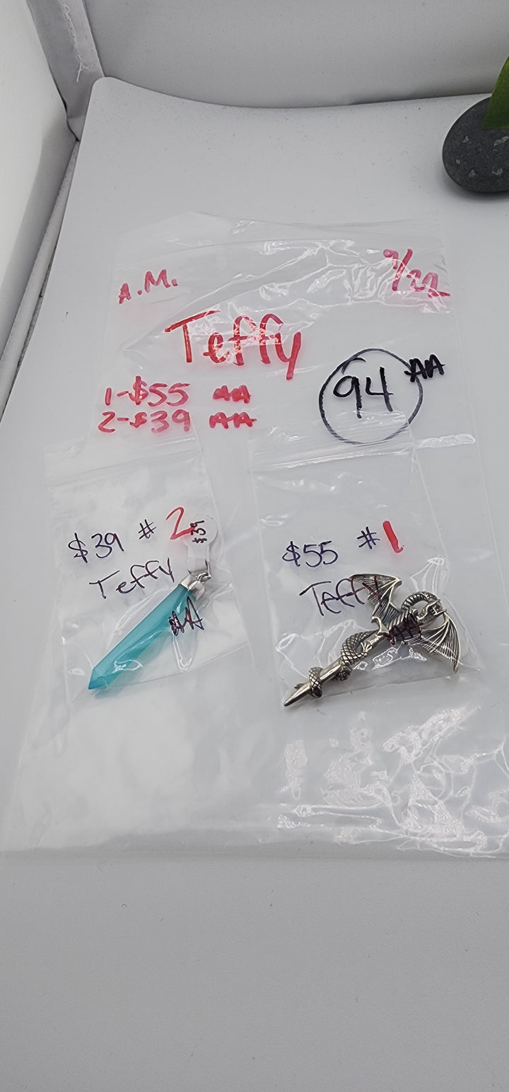 AM SHOW 48HR - RESERVED FOR: Teffy - 9/22/2025 FL tiktok Live Show - 2 Sterling Silver Items