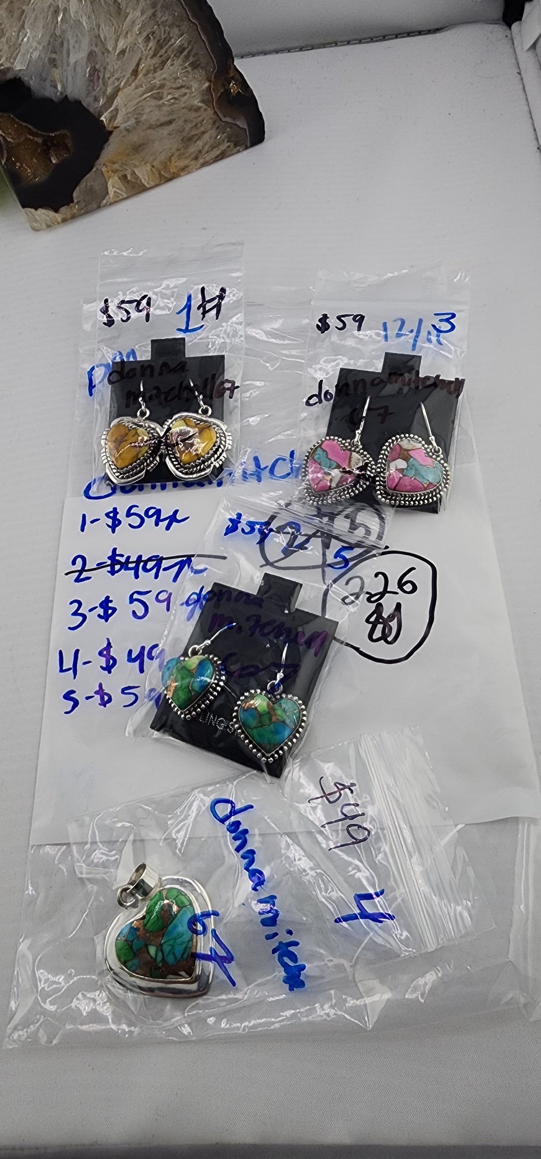 PM SHOW 48HR - RESERVED FOR: donnamitchell67 - 12/11/2025 tiktok Live Show - 4 Sterling Silver Items