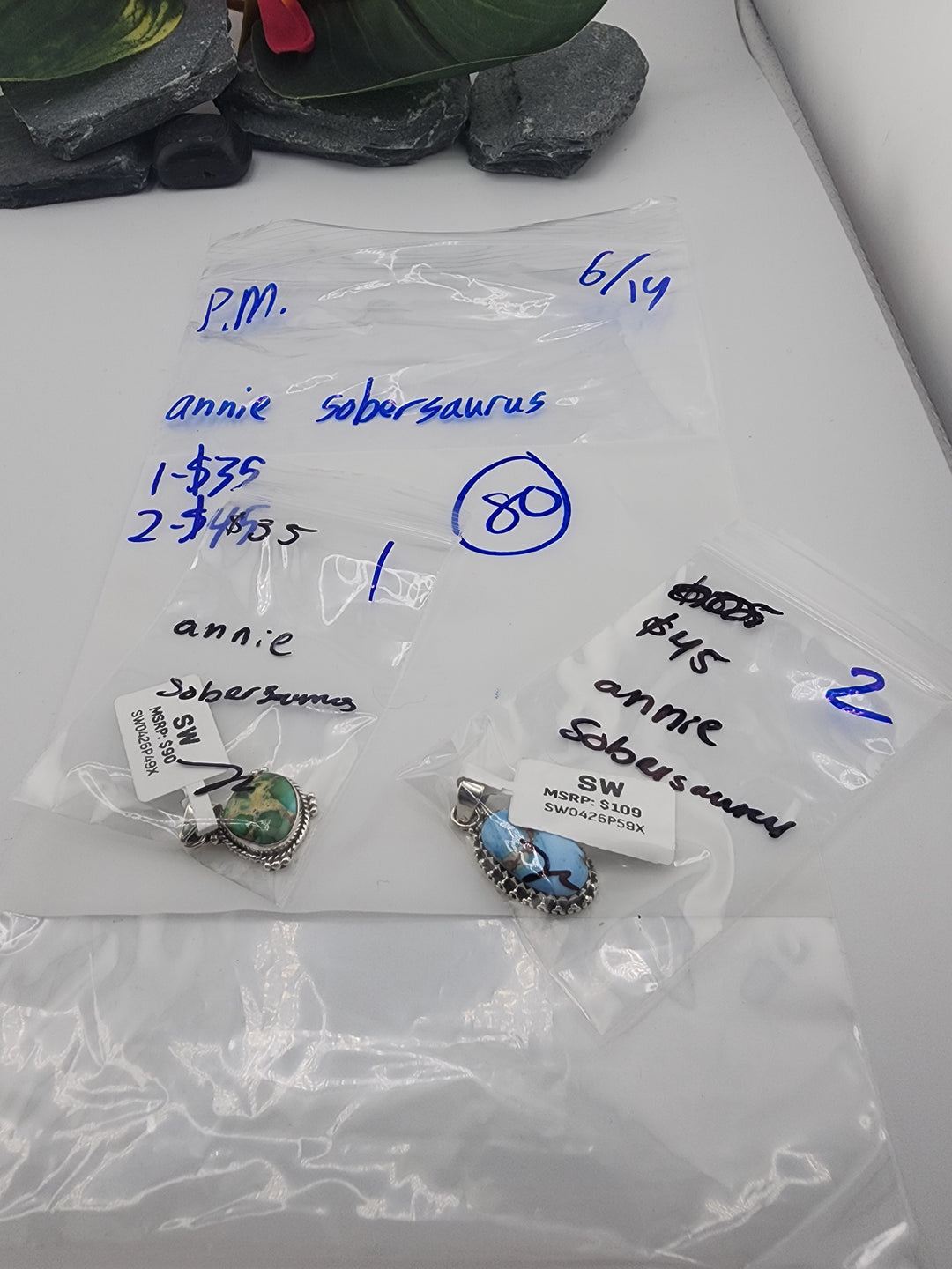 annie sobersaurus - 6/14/26 PM - 2 925 Sterling Silver