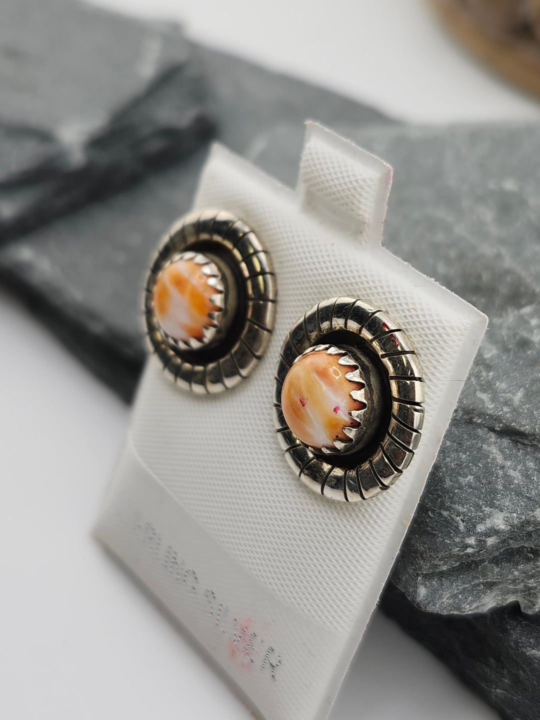 Spiny Oyster PostBack Earrings