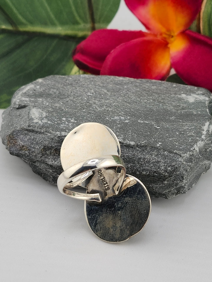 2 Stone Turquoise Ring Size 8