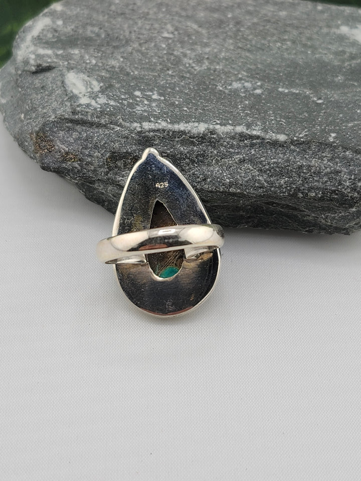 Opalized Wood Ring Size 7.25