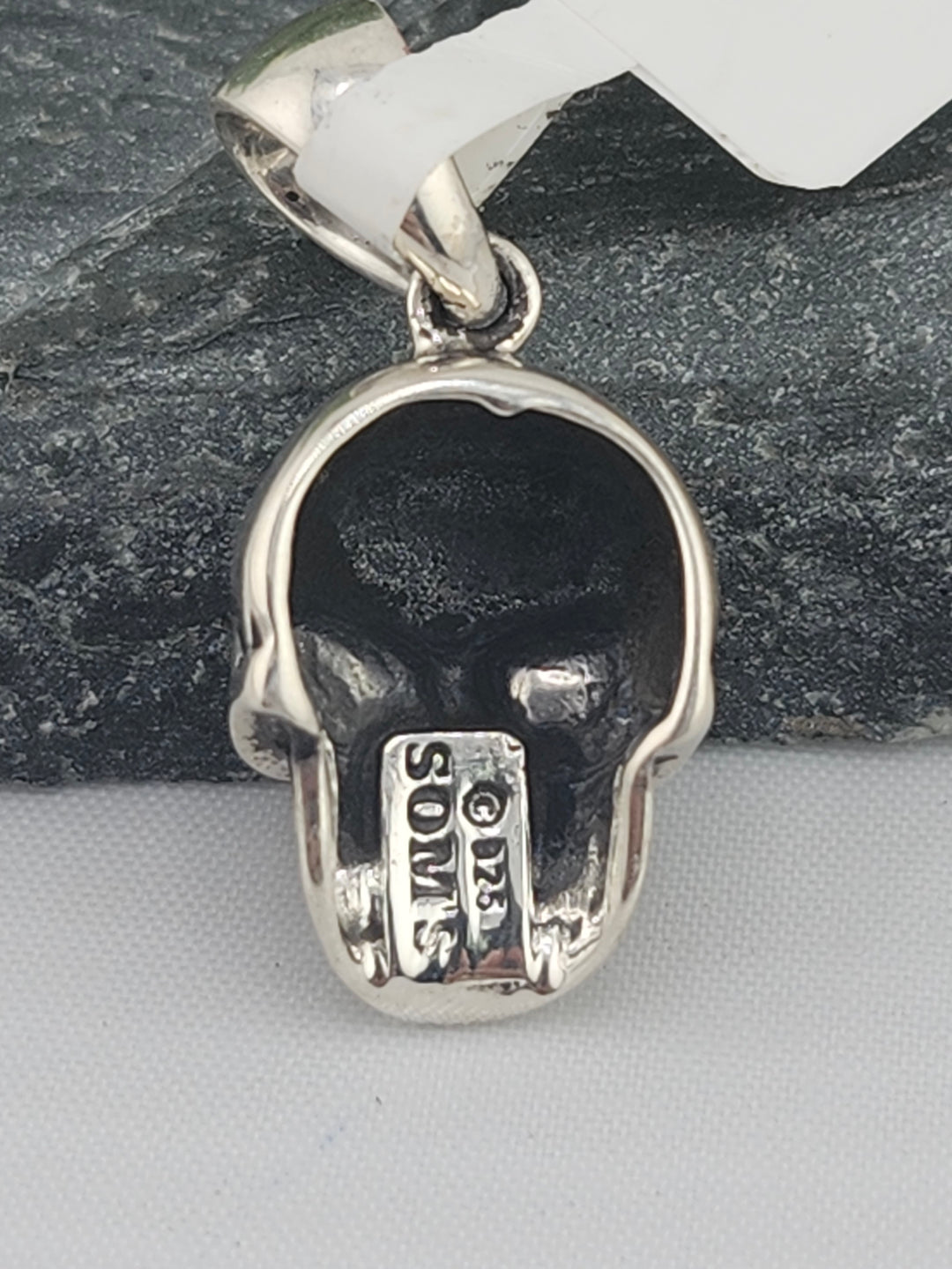 Designer SOMS 925 Sterling Silver Skull Pendant