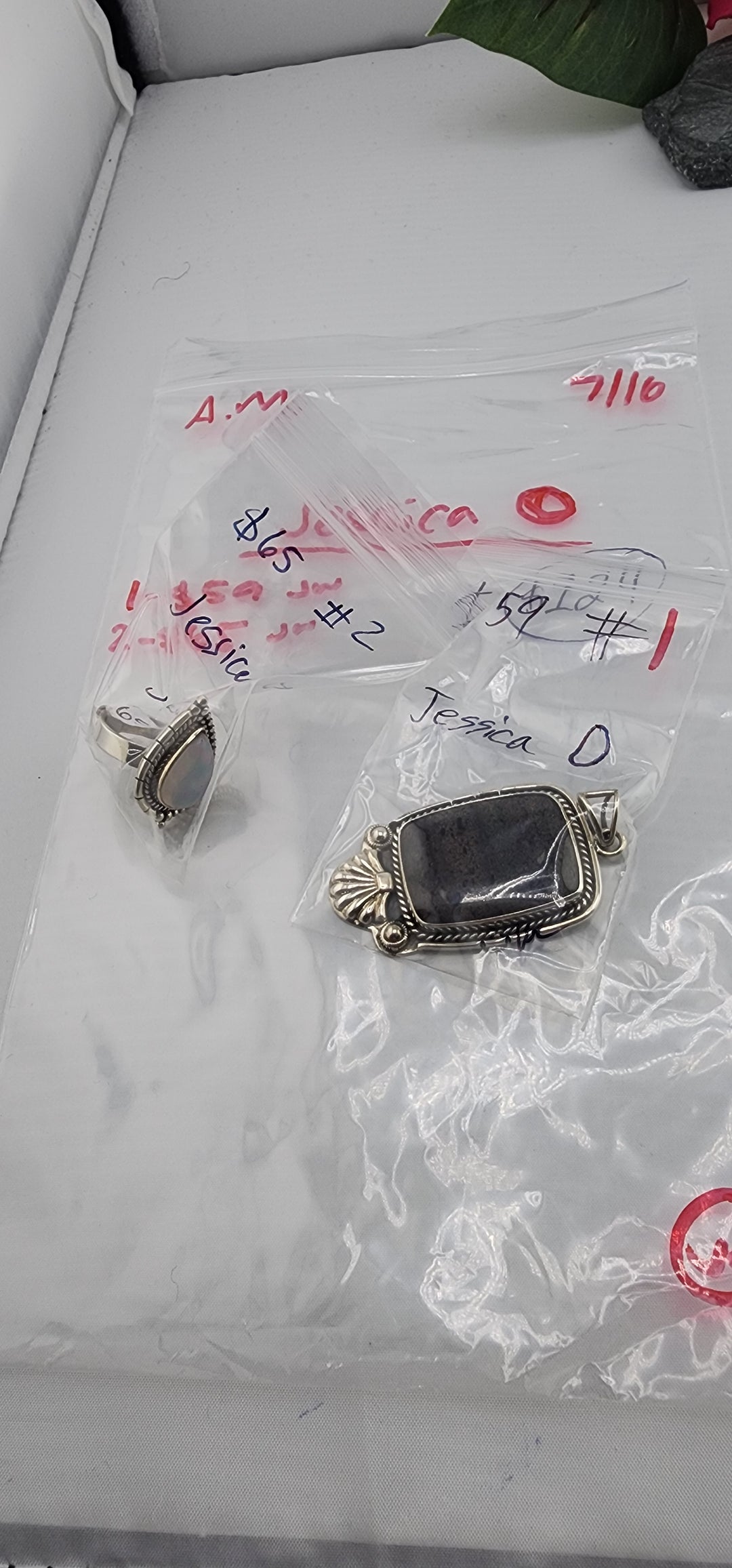 AM SHOW 48HR - RESERVED FOR:  Jessica O - 7/16/2025 FL tiktok Live Show -  2 Sterling Silver Items