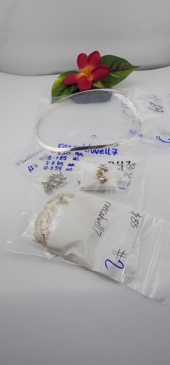 RESERVED FOR: raecaldwell7 - 5/28/2025 tiktok Live Show - 4 Sterling Silver Items