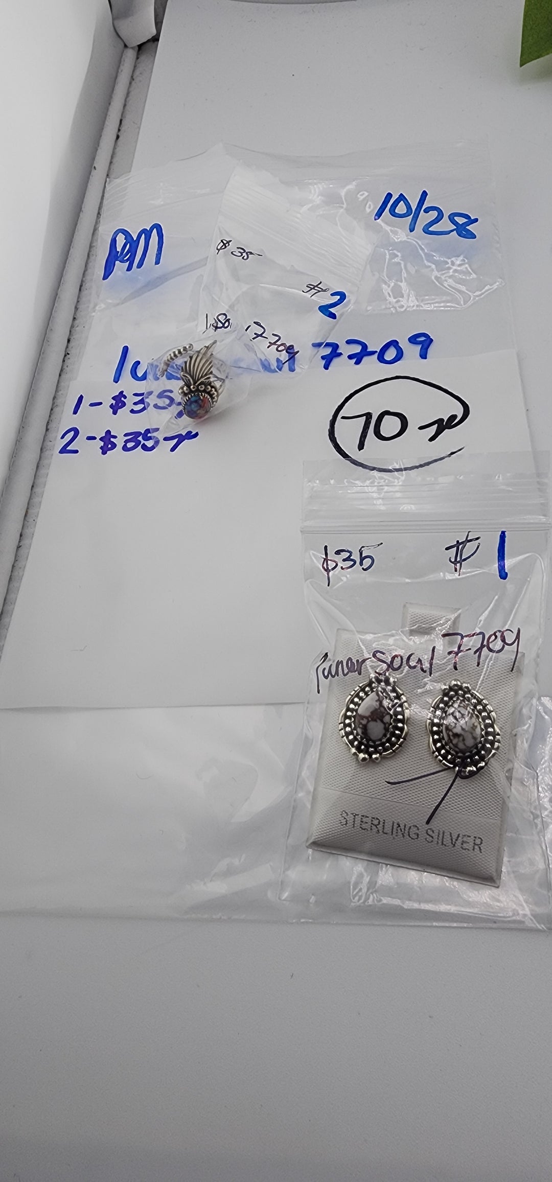 PM SHOW 48HR - RESERVED FOR: lunarsoul7709 - 10/28/2025 FL tiktok Live Show - 2 Sterling Silver Items