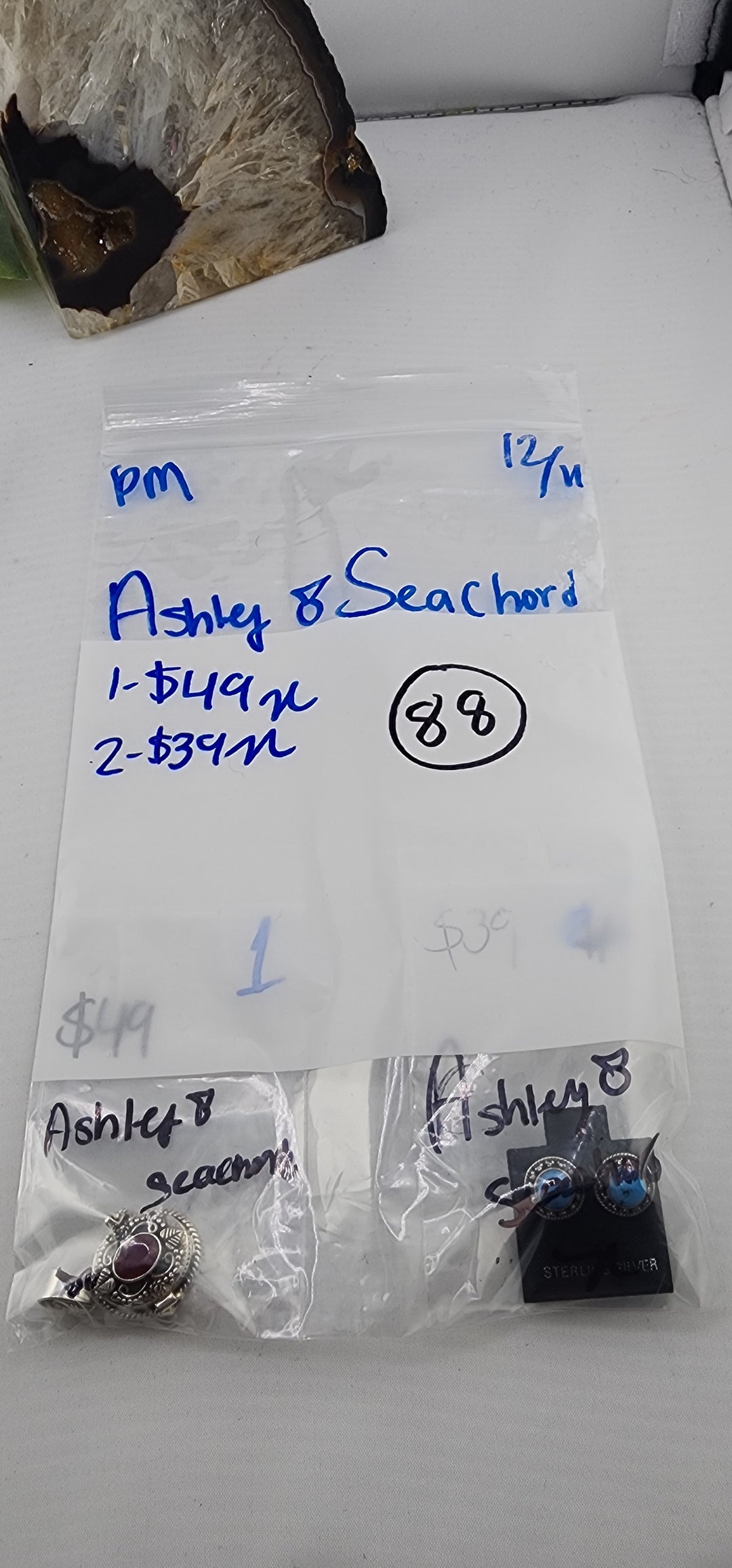 PM SHOW 48HR - RESERVED FOR: Ashley💍Seachord - 12/11/2025 tiktok Live Show - 2 Sterling Silver Items