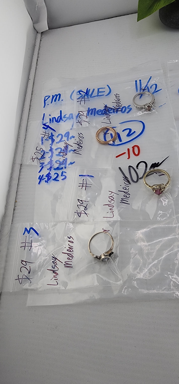 PM SHOW 48HR - RESERVED FOR: Lindsay Medeiros - 11/12/2025 tiktok Live Show - 4 Sterling Silver Items