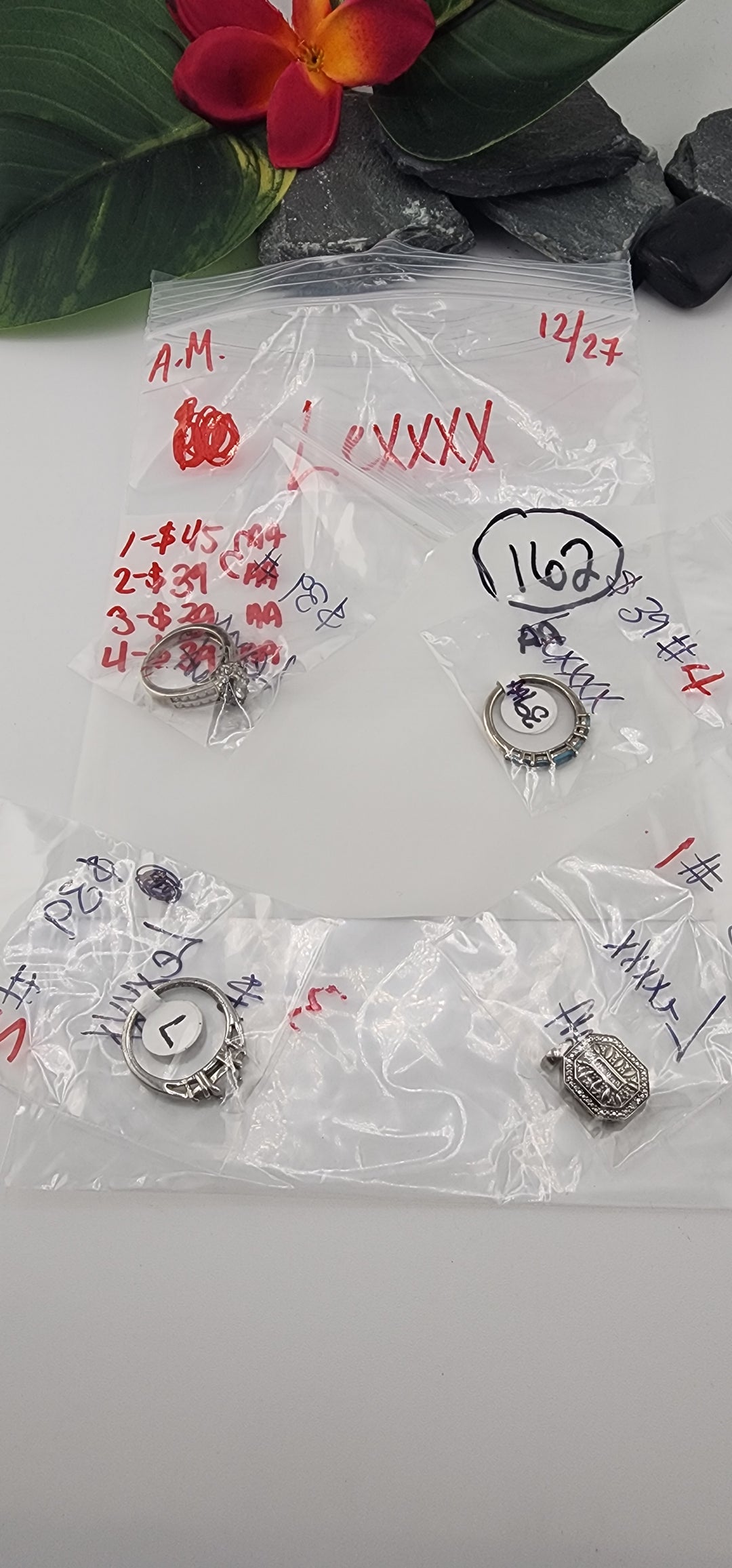 AM SHOW 48HR RESERVED FOR: Lexxxx - 12/27/2025 FL tiktok Live Show - 4 Sterling Silver Items