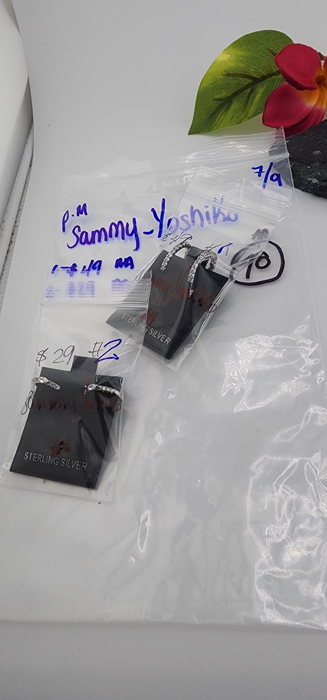 PM SHOW 48HR - RESERVED FOR: Sammy_Yoshiko - 7/9/2025 FL tiktok Live Show - 2 Sterling Silver Items