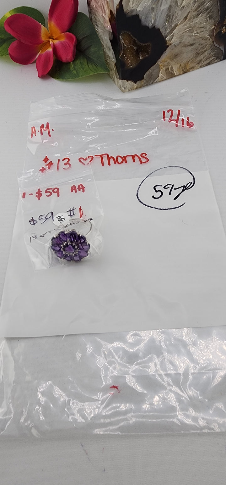 AM SHOW 48HR RESERVED FOR: ✨️13 🖤Thorns  - 12/16/2025 FL tiktok Live Show - 1 Sterling Silver Items