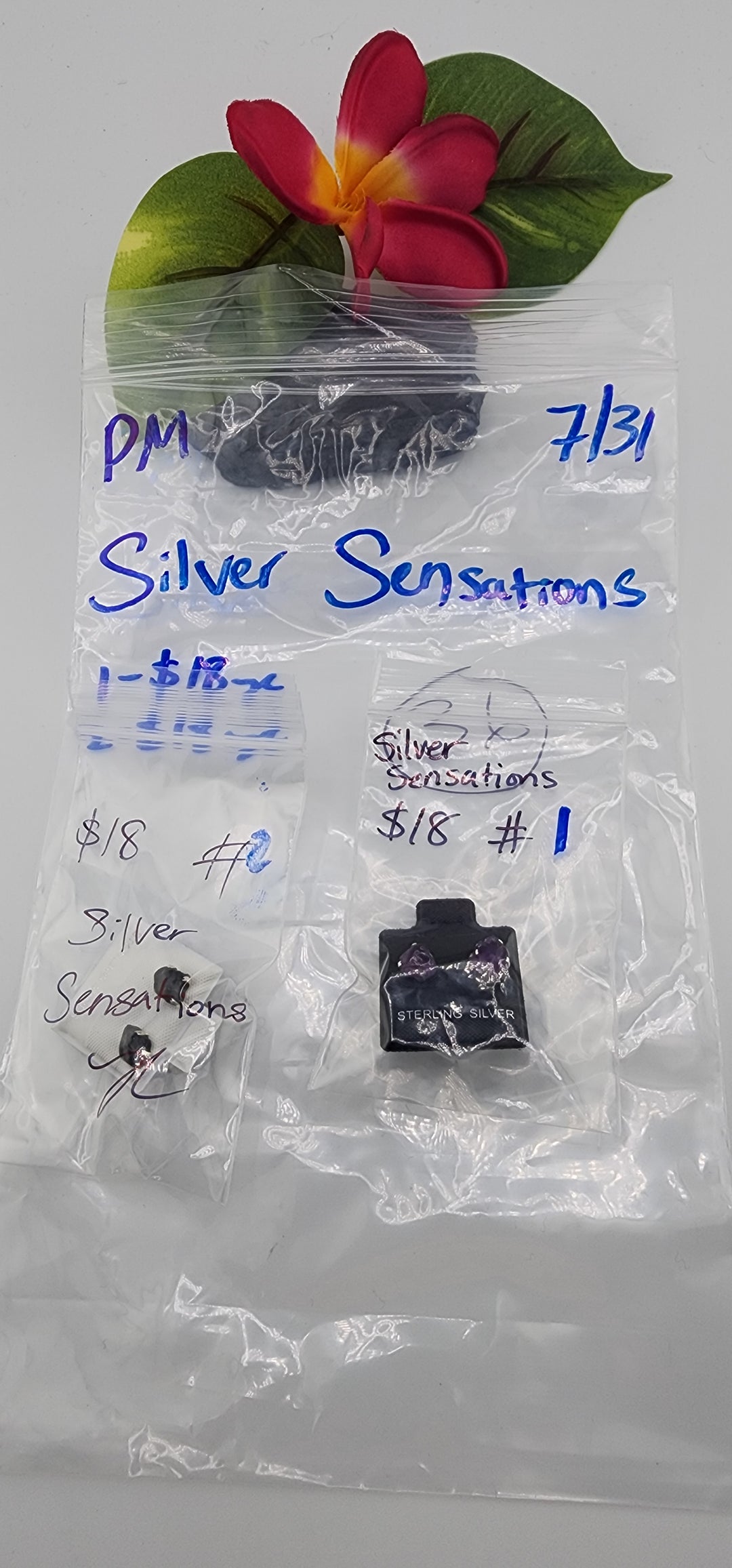 PM SHOW 48HR - RESERVED FOR:  Silver Sensations - 7/31/2025 FL tiktok Live Show - 2 Sterling Silver Items