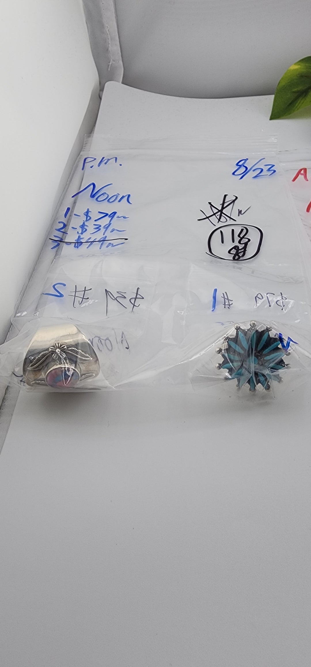 PM SHOW 48HR - RESERVED FOR: Noon - 8/23/2025 FL tiktok Live Show - 2 Sterling Silver Items