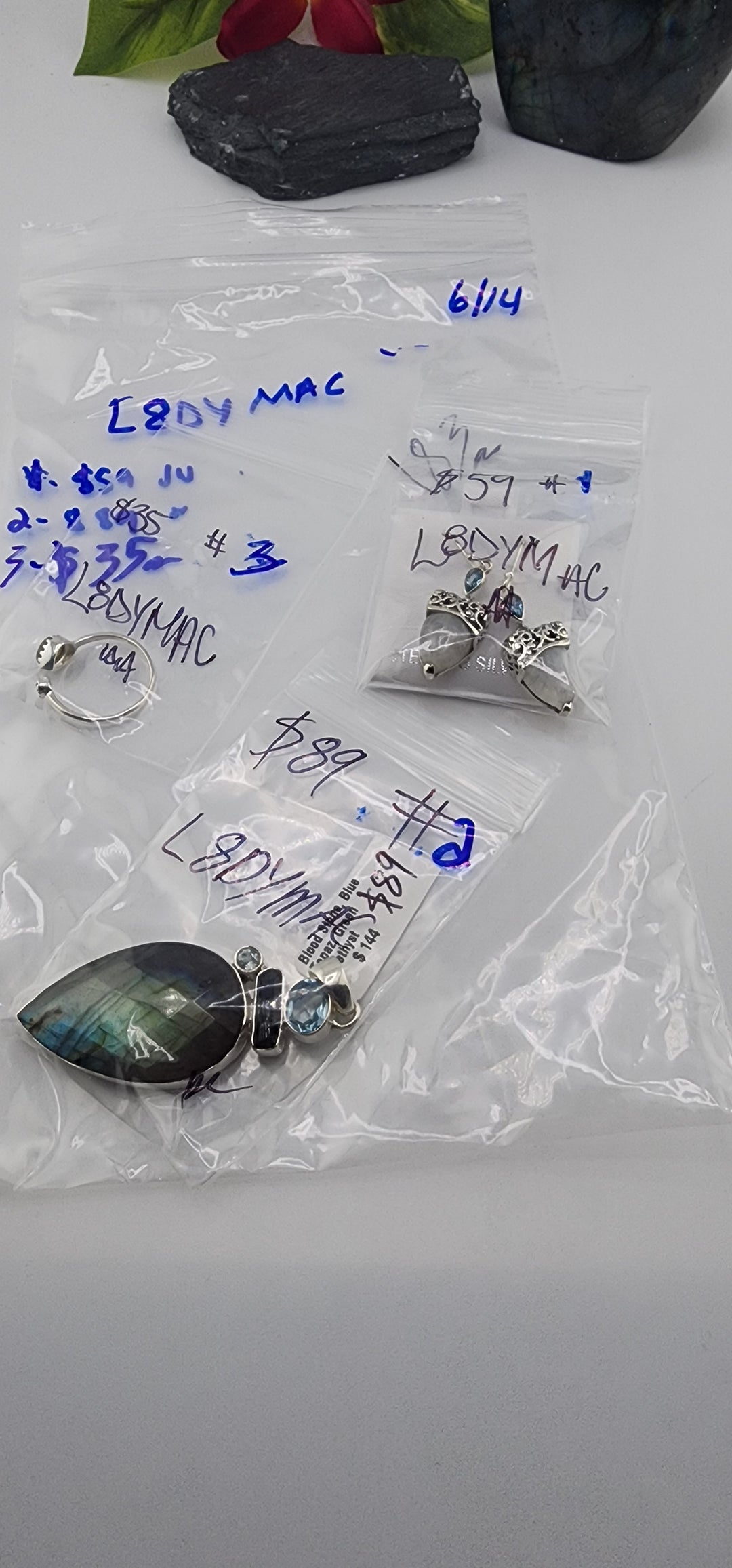 48HR - RESERVED FOR: L8DYMAC- 6/14/2025 FL tiktok Live Show - 3 Sterling Silver Items