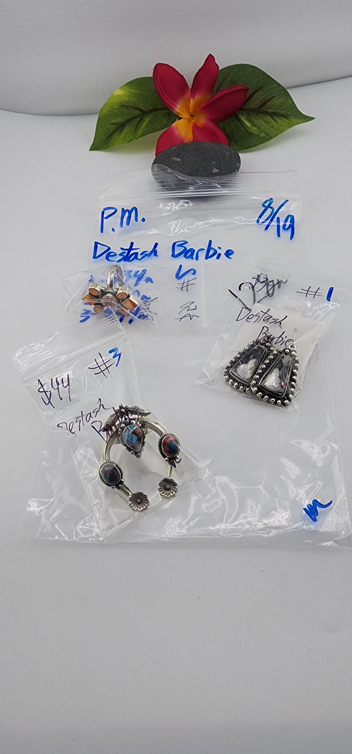 PM SHOW 48HR - RESERVED FOR: Destash🎀Barbie - 8/19/2025 FL tiktok Live Show - 3 Sterling Silver Items