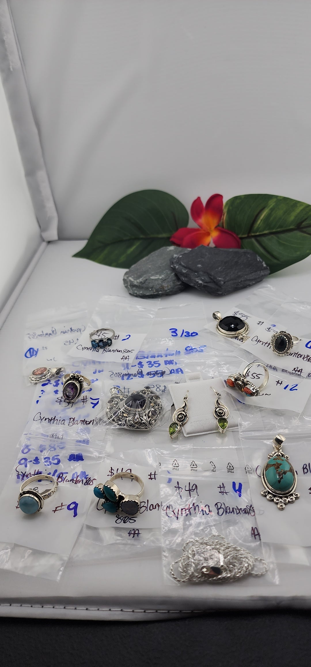 RESERVED FOR: Cynthia Blanton- 3/30/2025 tiktok Live Show - 12 Sterling Silver Items
