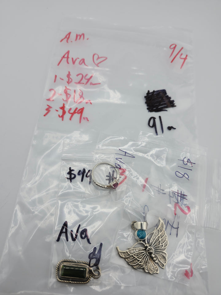 AM SHOW 48HR - RESERVED FOR: Ava🤍 - 9/4/2025 FL tiktok Live Show - 3 Sterling Silver Items