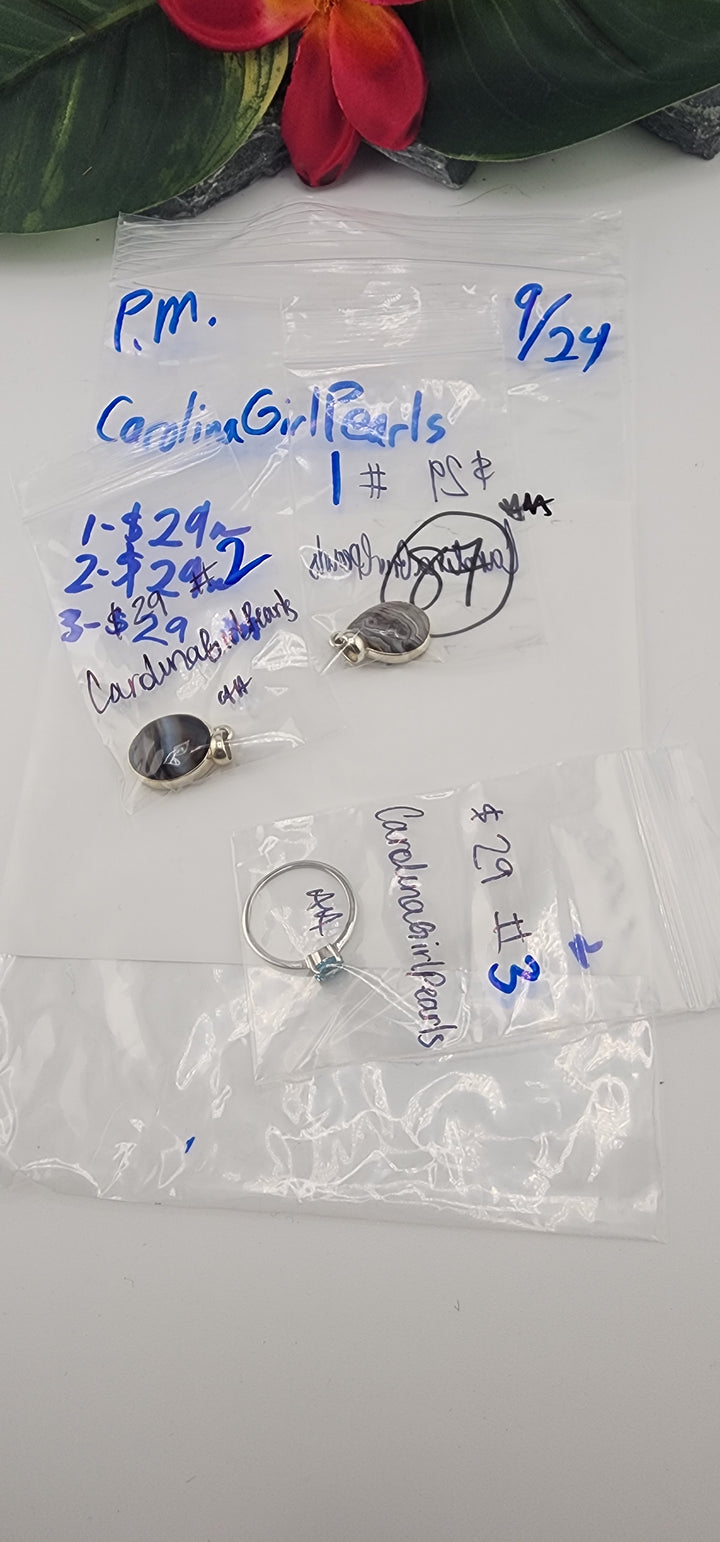 PM SHOW 48HR - RESERVED FOR: CarolinaGirlPearls- 9/24/2025 FL tiktok Live Show - 3 Sterling Silver Items