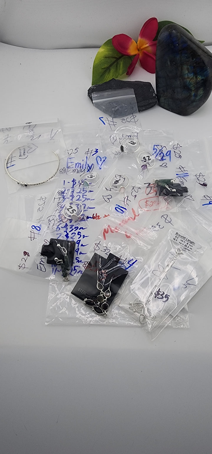 RESERVED FOR: Emily💚 - 5/29/2025 tiktok Live Show - 10 Sterling Silver Items