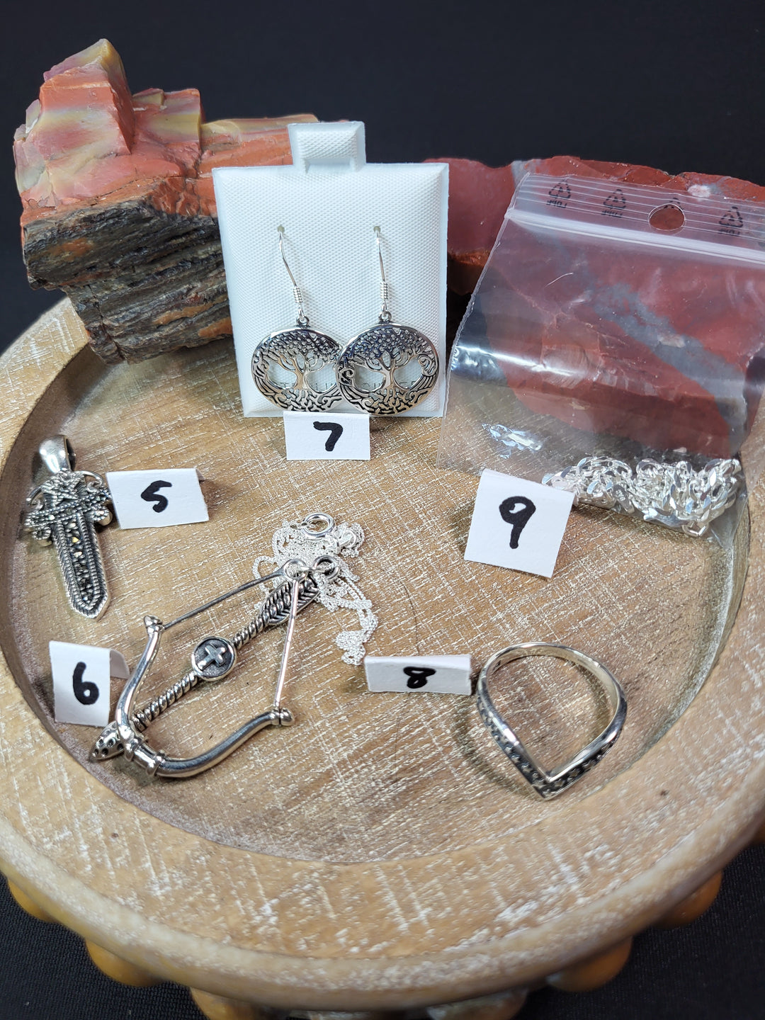 RESERVED FOR: Dhi-version-7/7/24- 9 Sterling Silver Items