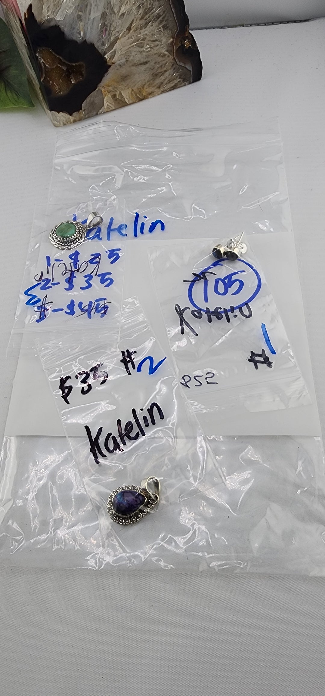 PM SHOW 48HR - RESERVED FOR: katelin - 12/13/2025 tiktok Live Show - 3 Sterling Silver Items