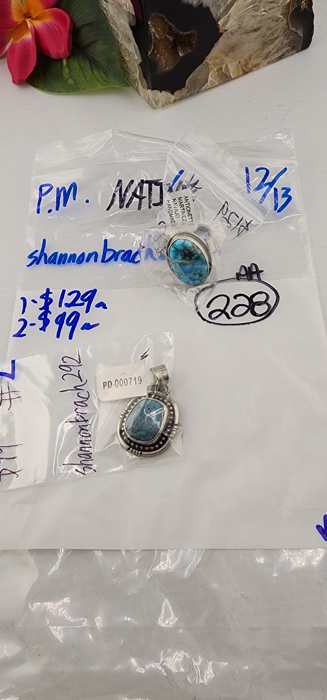 PM NATIVE SHOW 48HR - RESERVED FOR: shannonbrach292 - 12/13/2025 tiktok Live Show - 2 Sterling Silver Items